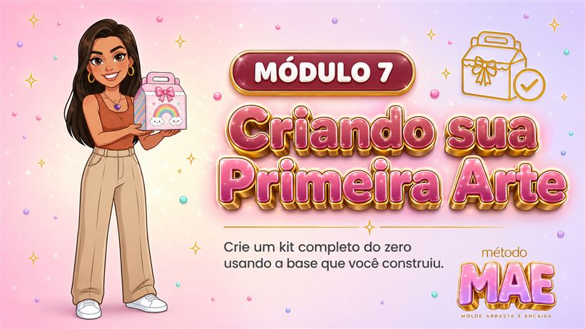 Capa do módulo Criando sua Primeira Arte